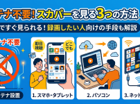 スカパーをアンテナなしで視聴する方法・契約手順は？