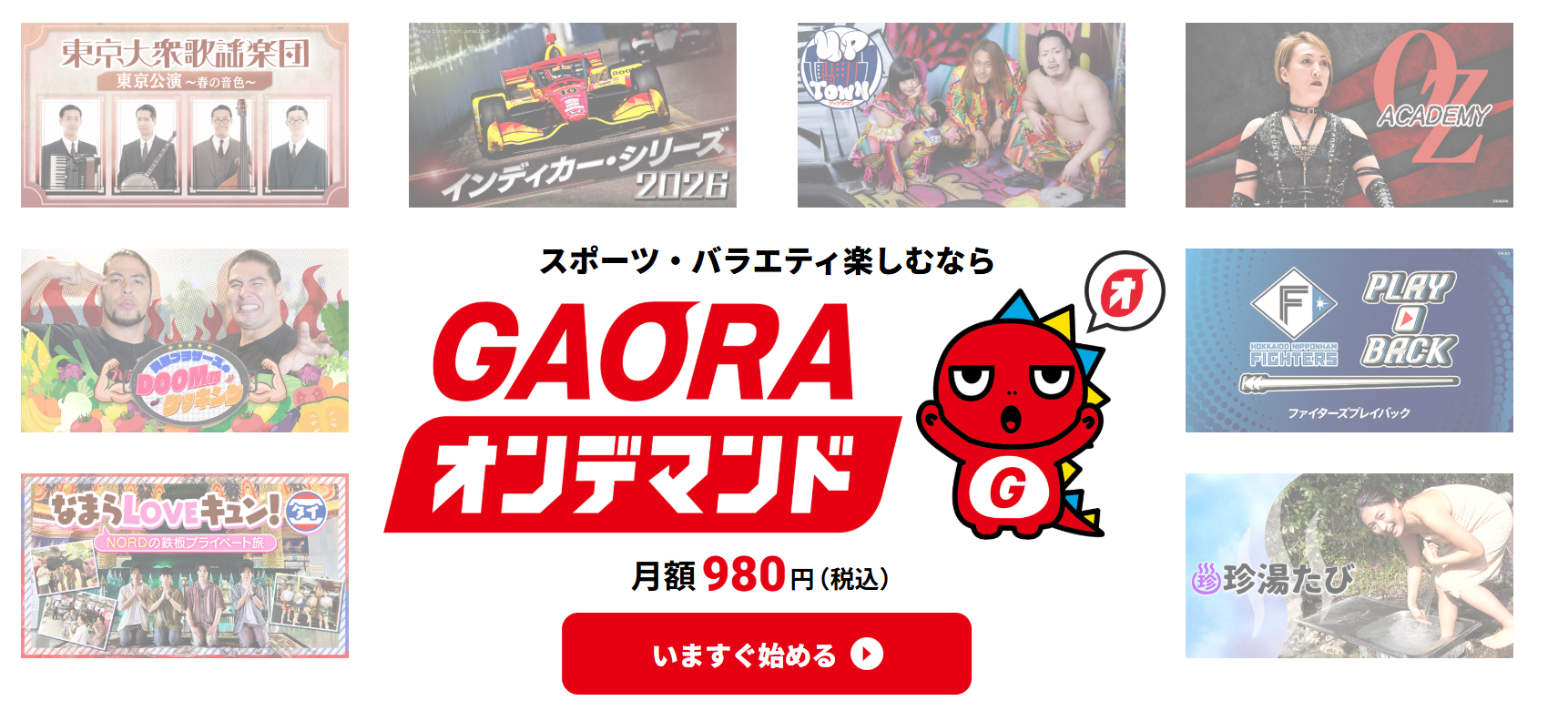 GAORAオンデマンド