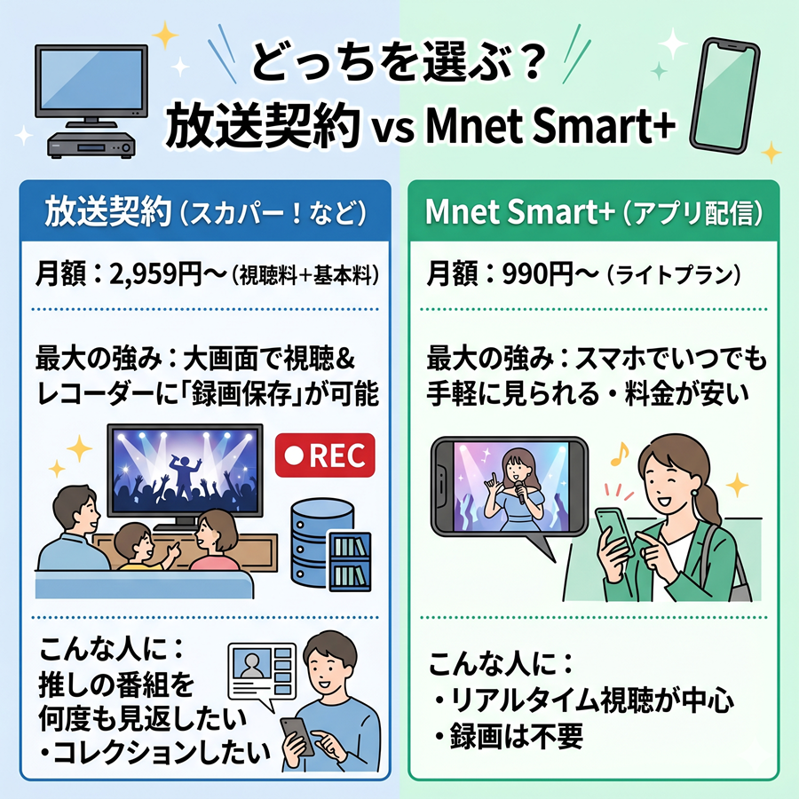 Mnetをスマホで見る方法(オンデマンド)