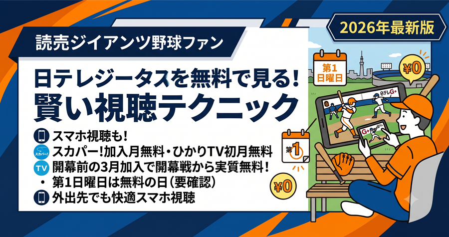 日テレジータスを無料で見る方法