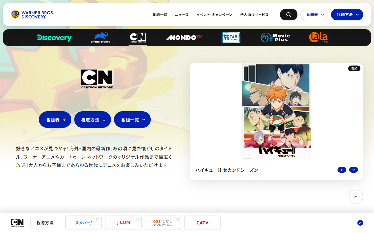 カートゥーンネットワーク 公式サイト